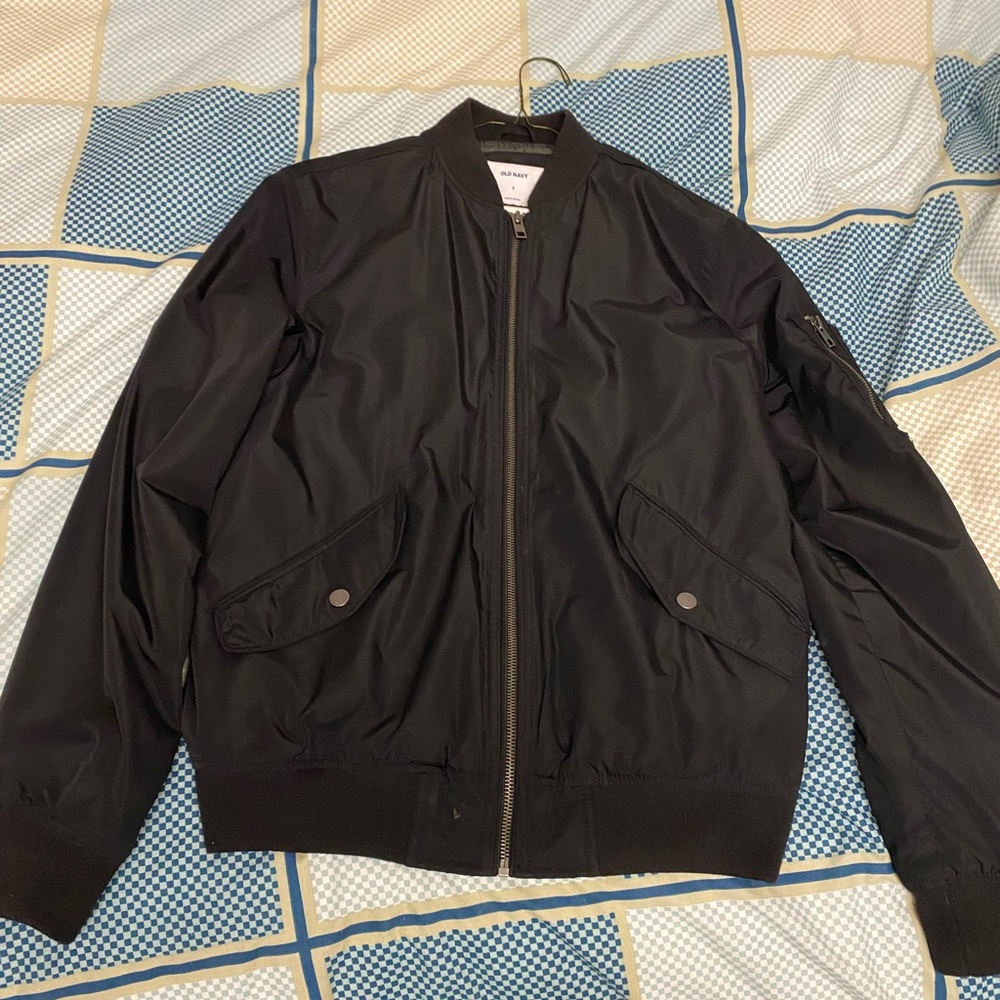 Mens Black Bomber Jacket